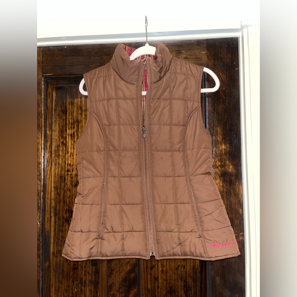 Ariat Brown with inside design Women’s Puffer Vest